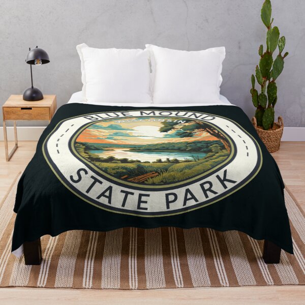 Item preview, Blue Mound State Park Wisconsin Travel Art Badge designed and sold by KrisSidDesigns.