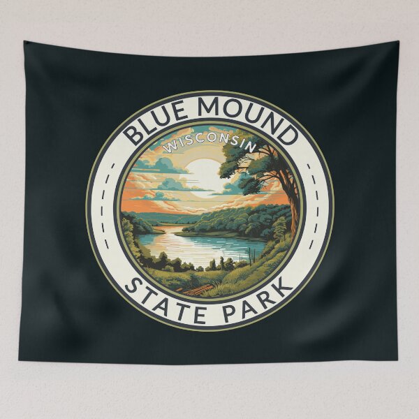 Item preview, Blue Mound State Park Wisconsin Travel Art Badge designed and sold by KrisSidDesigns.