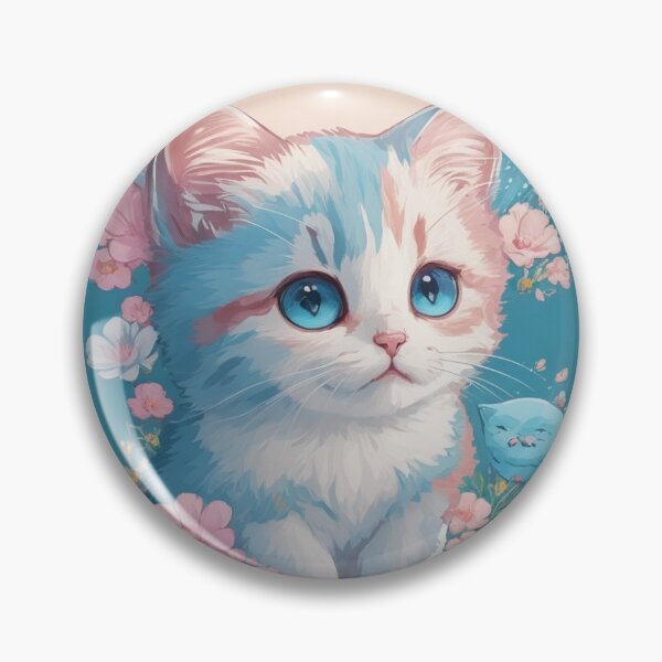 Item preview, cute cat with blue eyes designed and sold by atatenterprise.