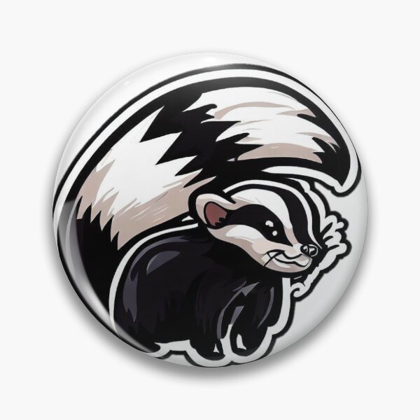 Item preview, cute animated skunk designed and sold by Tandilia Store.
