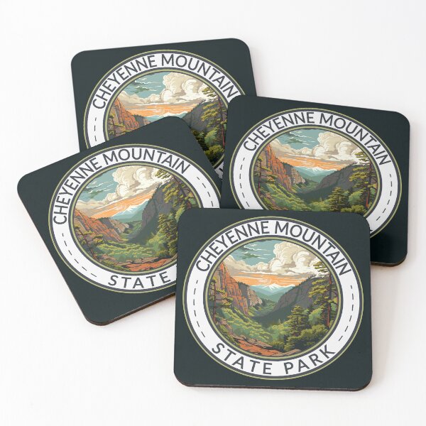 Item preview, Cheyenne Mountain State Park Colorado Travel Art Badge designed and sold by KrisSidDesigns.