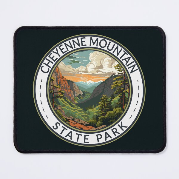 Item preview, Cheyenne Mountain State Park Colorado Travel Art Badge designed and sold by KrisSidDesigns.