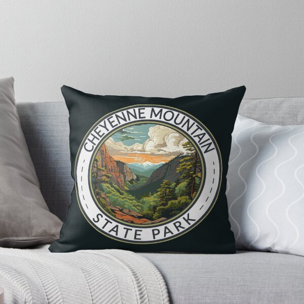 Item preview, Cheyenne Mountain State Park Colorado Travel Art Badge designed and sold by KrisSidDesigns.