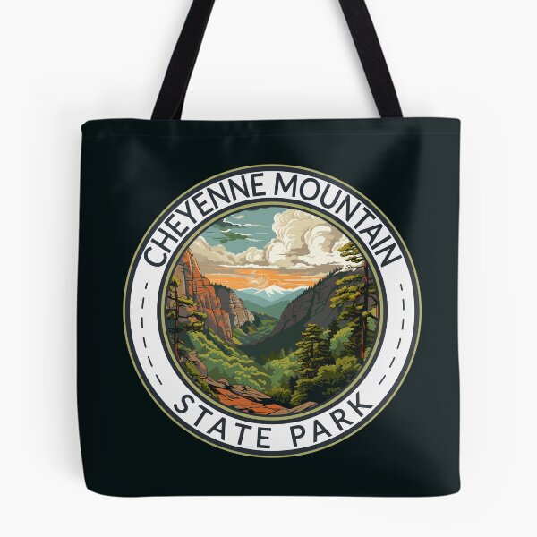 Item preview, Cheyenne Mountain State Park Colorado Travel Art Badge designed and sold by KrisSidDesigns.
