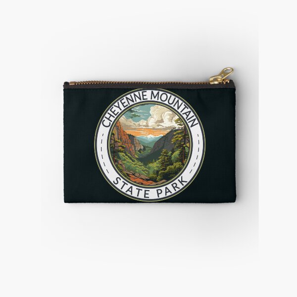 Item preview, Cheyenne Mountain State Park Colorado Travel Art Badge designed and sold by KrisSidDesigns.