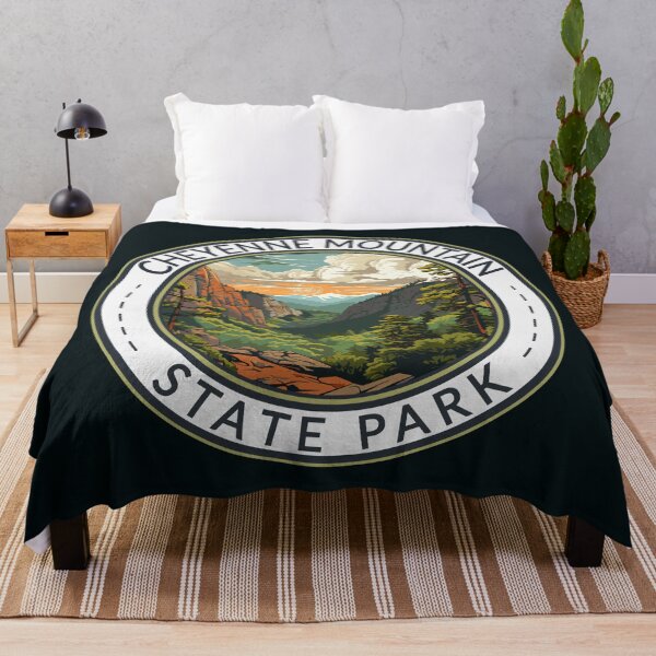 Item preview, Cheyenne Mountain State Park Colorado Travel Art Badge designed and sold by KrisSidDesigns.