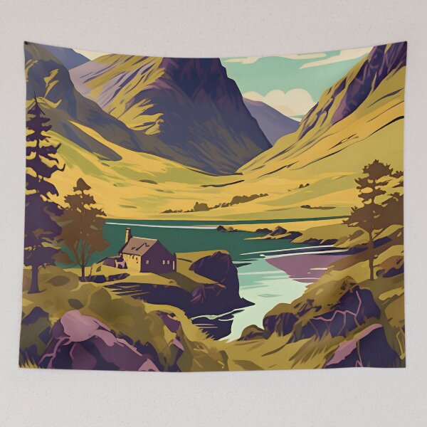 Item preview, Scottish Highlands Art designed and sold by Studio-Pixel.