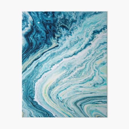 Color Spill Beach Topography 2 Art Board Print