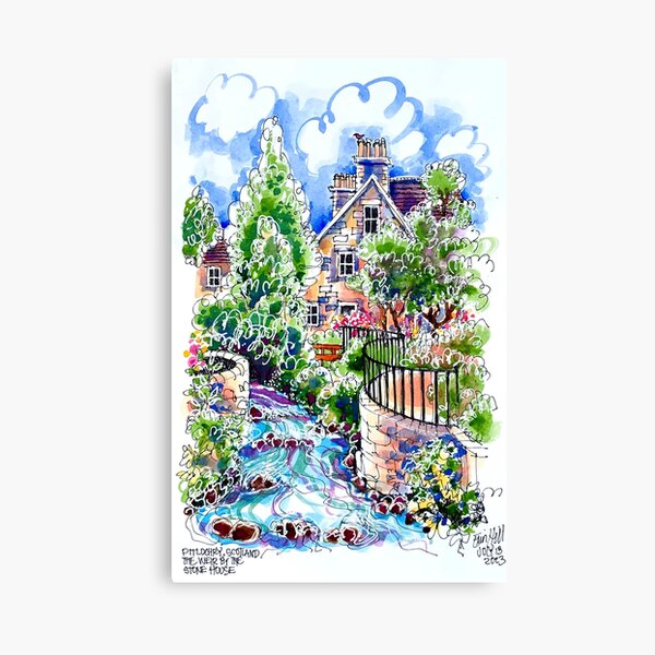 Item preview, Pitlochry Scotland. The weir from the mill. designed and sold by ErinHillStudio.