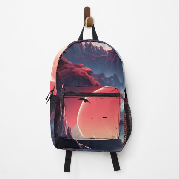Item preview, Castle of Crimson Skies: Sunset Over the Mystic Mountain designed and sold by oanaunciuleanu.