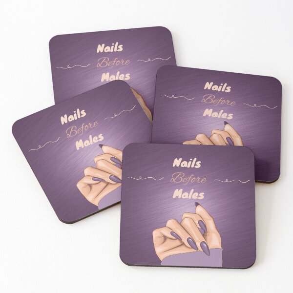 Item preview, Nails Before Males In Purple designed and sold by CheekyKitty.