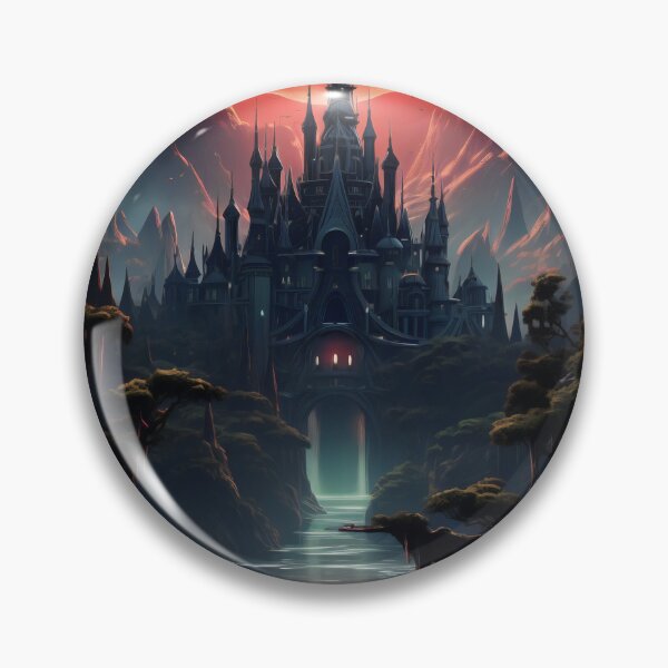 Item preview, Castle of Crimson Skies: Sunset Over the Mystic Mountain designed and sold by oanaunciuleanu.