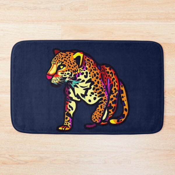 Item preview, cute colorful jaguar designed and sold by Tandilia Store.