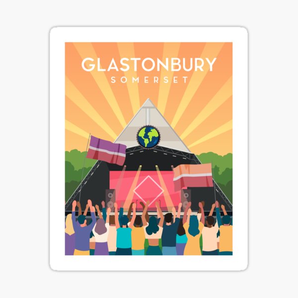 Item preview, Glastonbury Festival, Somerset England designed and sold by typelab.