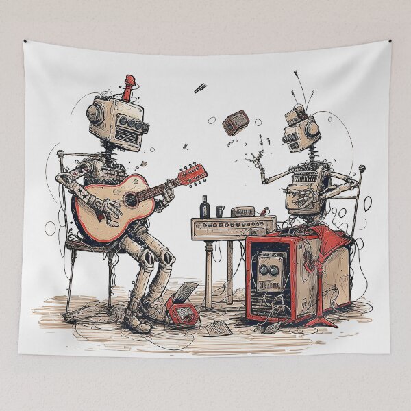 Item preview, Robot Jam Session designed and sold by robotshane.