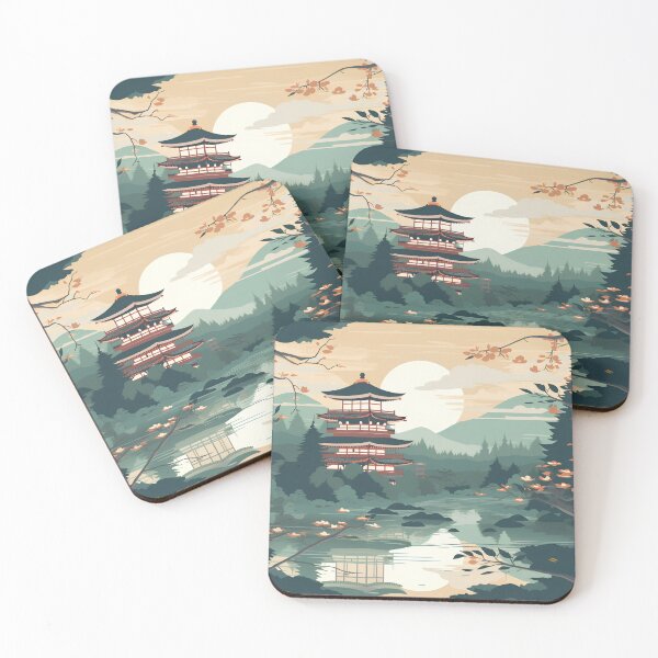 Item preview, Japanese temple designed and sold by Wrapta.