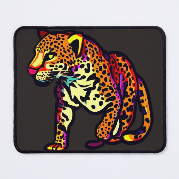 Item preview, cute colorful jaguar designed and sold by Tandilia Store.