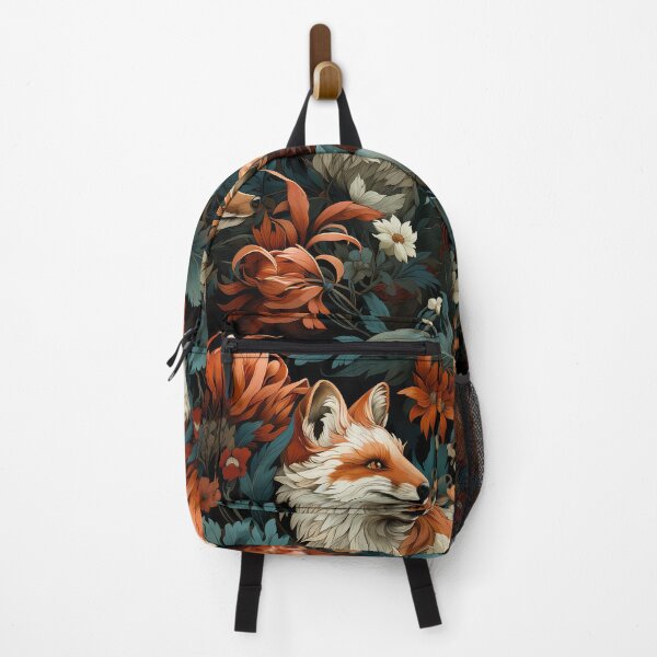 Item preview, Sly fox Seamless Pattern illustration inspired by William Morris designed and sold by The Willow Of Rain City.
