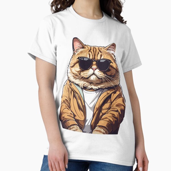 Item preview, Chubby Chic Showcasing the Unforgettable Chubby Cat designed and sold by Gooddaycanvas.
