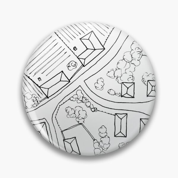 Item preview, Mapa dibujado a mano de High Valley Estate designed and sold by AidanColyer.