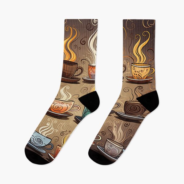 Item preview, Cozy Coffee Collection: Hand-Drawn Mugs, Beans, and More designed and sold by PaintbrushPlace.