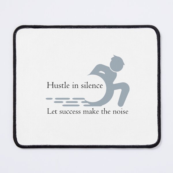 Item preview, Hustle in silence, Let success make the noise - Shirt designed and sold by PandaPlanner.
