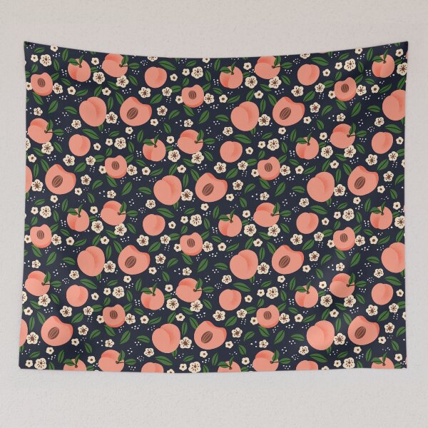 Item preview, Apricots pattern | peach pattern designed and sold by simonlidesign.