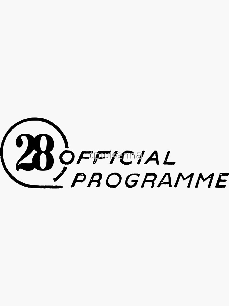 Louis Tomlinson 28 Official Merch 28 Official Programme Black Programme  Hoodie Sweatshirt