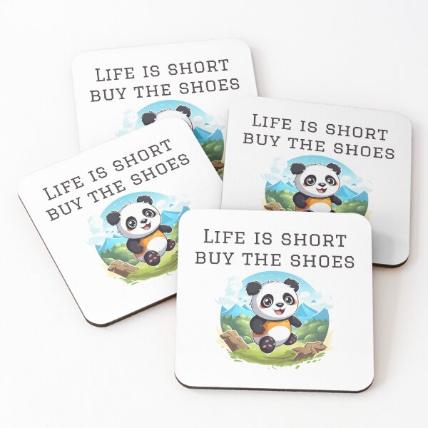 Item preview, Life is short, Buy the shoes - Shirt designed and sold by PandaPlanner.