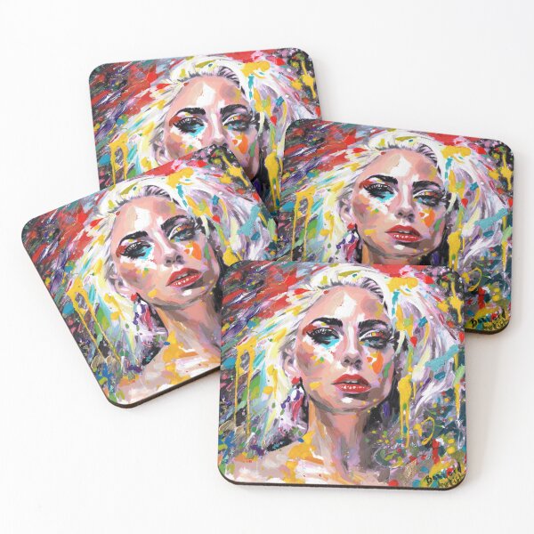 Item preview, LADY GAGA ACRYLIC SPLATTER PAINTING  designed and sold by BazwoldArtist.