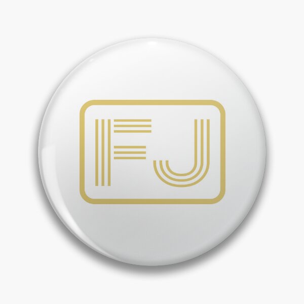 Item preview, FJ Initials Gold Geometric Letters designed and sold by Jeallan Designs.