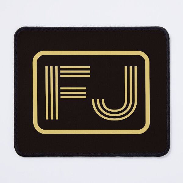 Artikelvorschau, FJ-Initialen goldene geometrische Buchstaben entworfen und verkauft von Jeallan Designs.