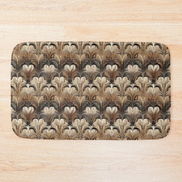 Item preview, Art deco tile in brown and black, elegant luxury _01 designed and sold by Caphira.