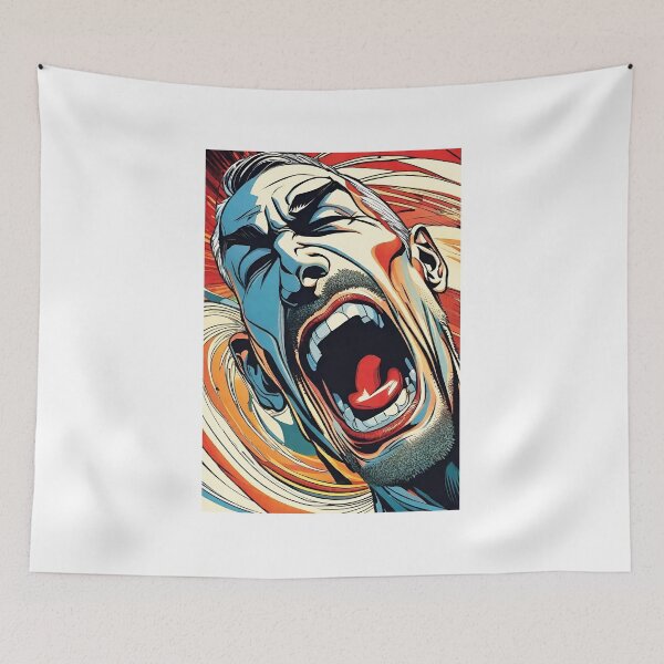 Item preview, SCREAMING MAN ART designed and sold by VOODOO-BABY.