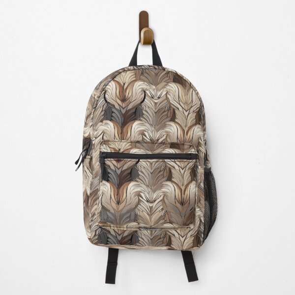 Item preview, Art deco tile in brown and black, elegant luxury _02 designed and sold by Caphira.