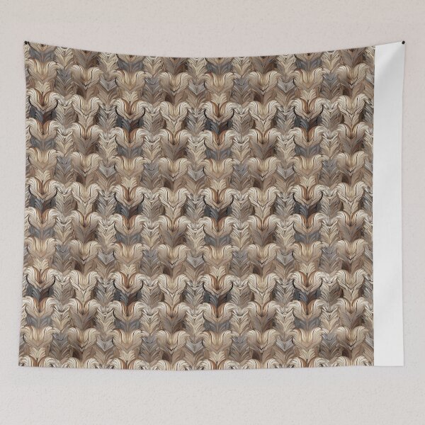 Item preview, Art deco tile in brown and black, elegant luxury _02 designed and sold by Caphira.