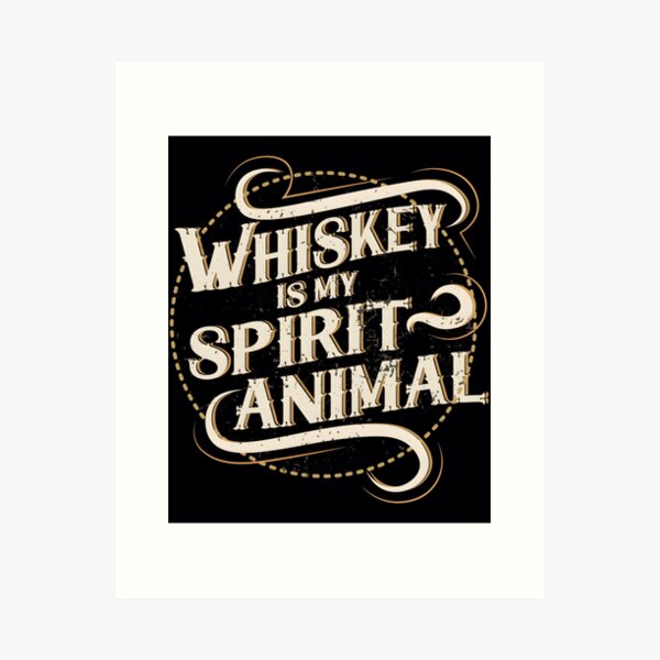 Item preview, Whiskey Is My Spirit Animal 	 		 designed and sold by qaodjtyvks80.