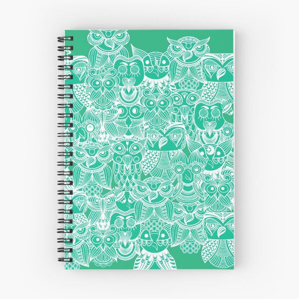 Item preview, Cute Green Owl Pattern Tribal Style Design designed and sold by sailfast.