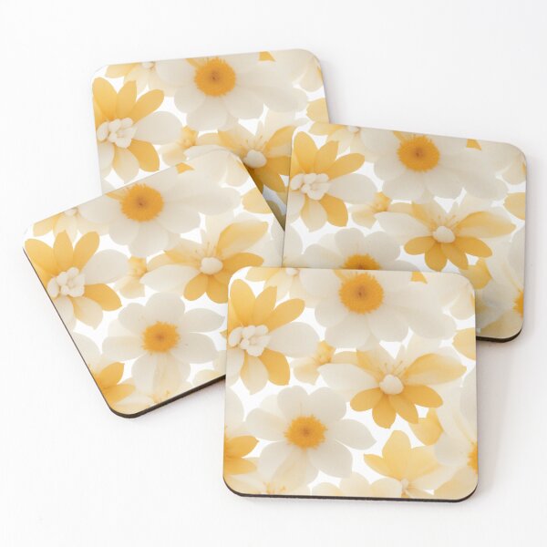 Item preview, Sunlit Serenity: Yellow and White Petal Pattern designed and sold by Superbdeal.