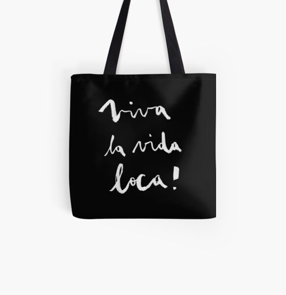 Viva la vida loca! black version All Over Print Tote Bag