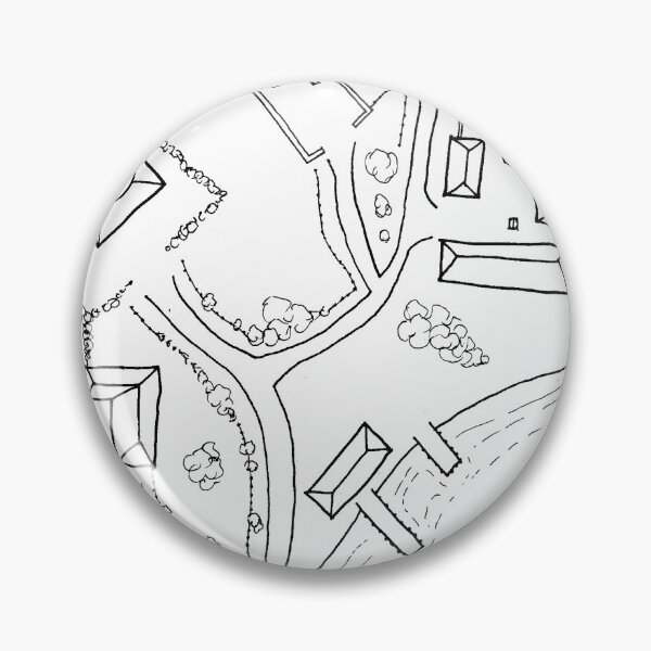 Item preview, Oceanhall hand drawn map designed and sold by AidanColyer.