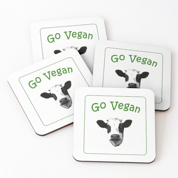 Item preview, Go Vegan Cow logo designed and sold by Dang-Hippie.