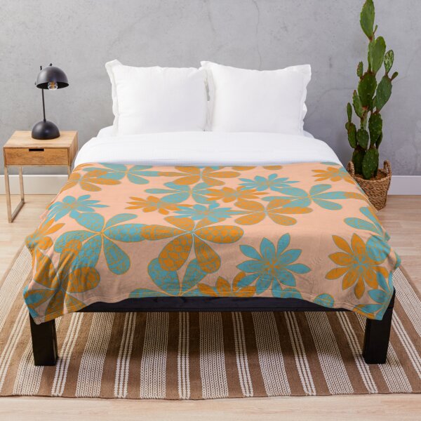 Item preview, Pretty Floral Design inspired by Retro British Patterns Pale Peach designed and sold by Aureusglow.