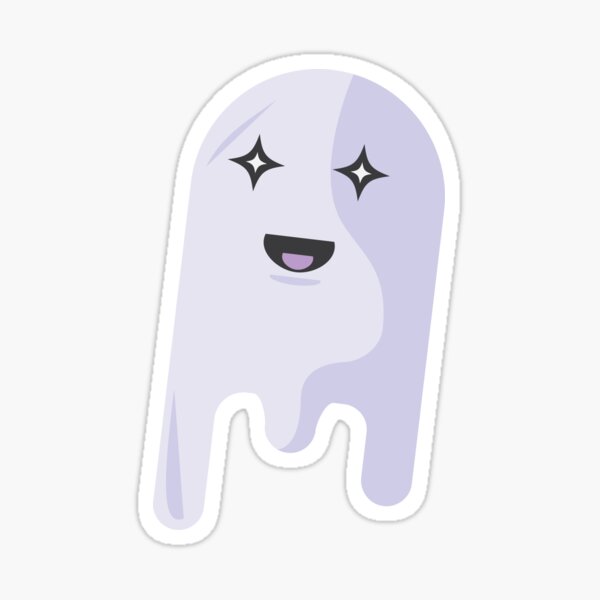 Spoopy Purple Ghost Sticker