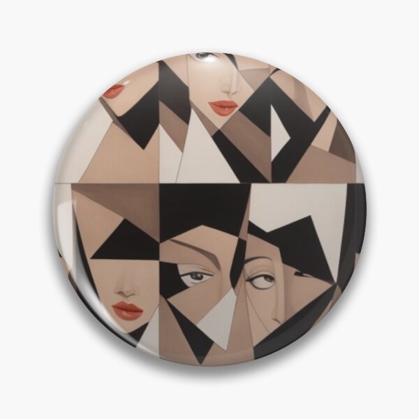 Item preview, Cubist Elegance: Sylvette's Symphony of Repeated Patterns designed and sold by FemmeFlair.
