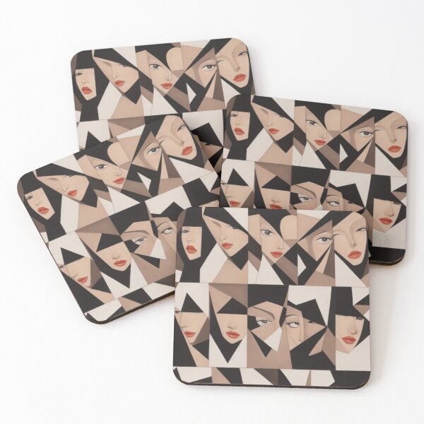 Item preview, Cubist Elegance: Sylvette's Symphony of Repeated Patterns designed and sold by FemmeFlair.