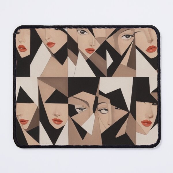 Item preview, Cubist Elegance: Sylvette's Symphony of Repeated Patterns designed and sold by FemmeFlair.