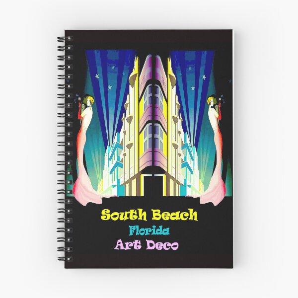 Item preview, South Beach Florida Art Deco Travel Advertising Print designed and sold by posterbobs.