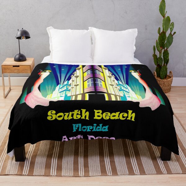 Item preview, South Beach Florida Art Deco Travel Advertising Print designed and sold by posterbobs.