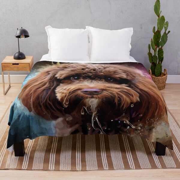 Item preview, Adorable Cockapoo Dog Splash Art Print 4 designed and sold by The Digital Compass.